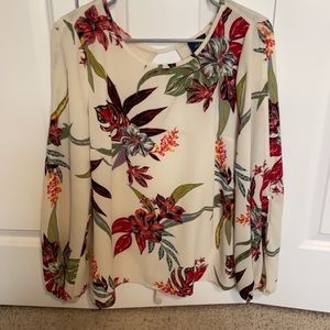 Long sleeve shirt with an open back